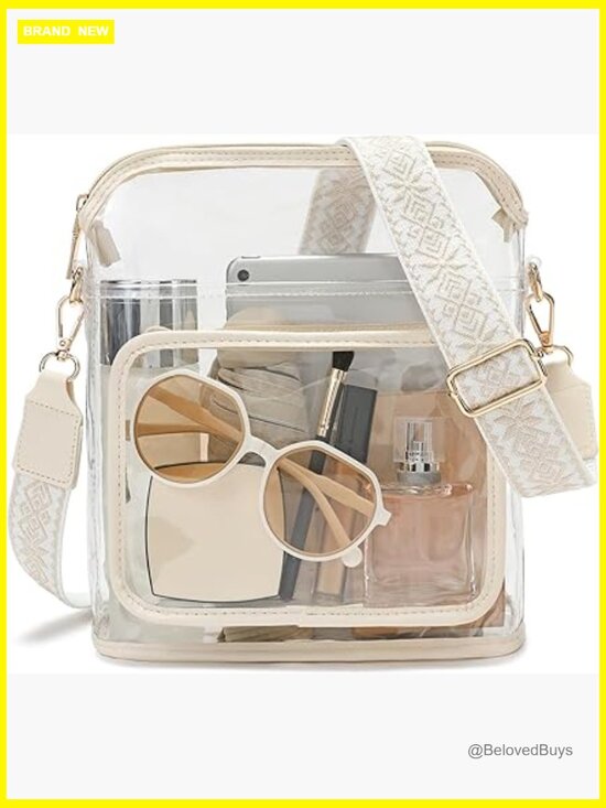 Handbags - Clear Crossbody Sling Bag Stadium Approved PVC Travel Purse